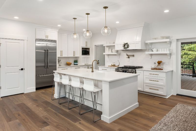 White dream kitchen renovations
